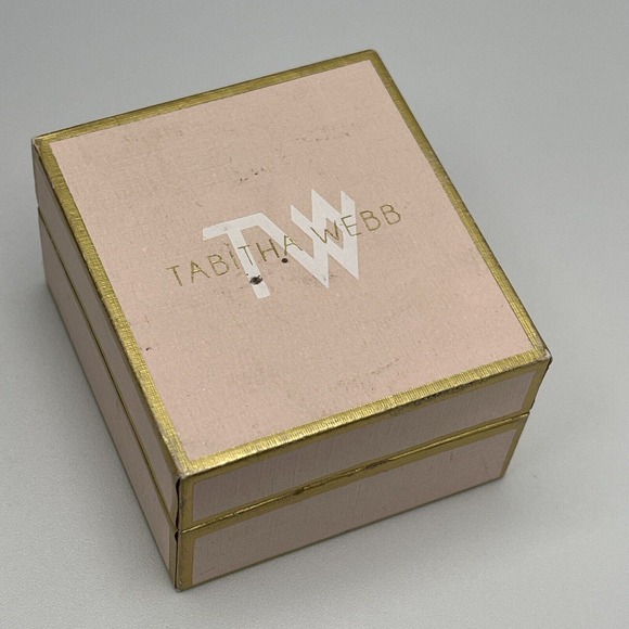 Tabitha Webb Gold Over Sterling Silver Cubic Zirconia Drop Earrings In Box - Picture 5 of 6